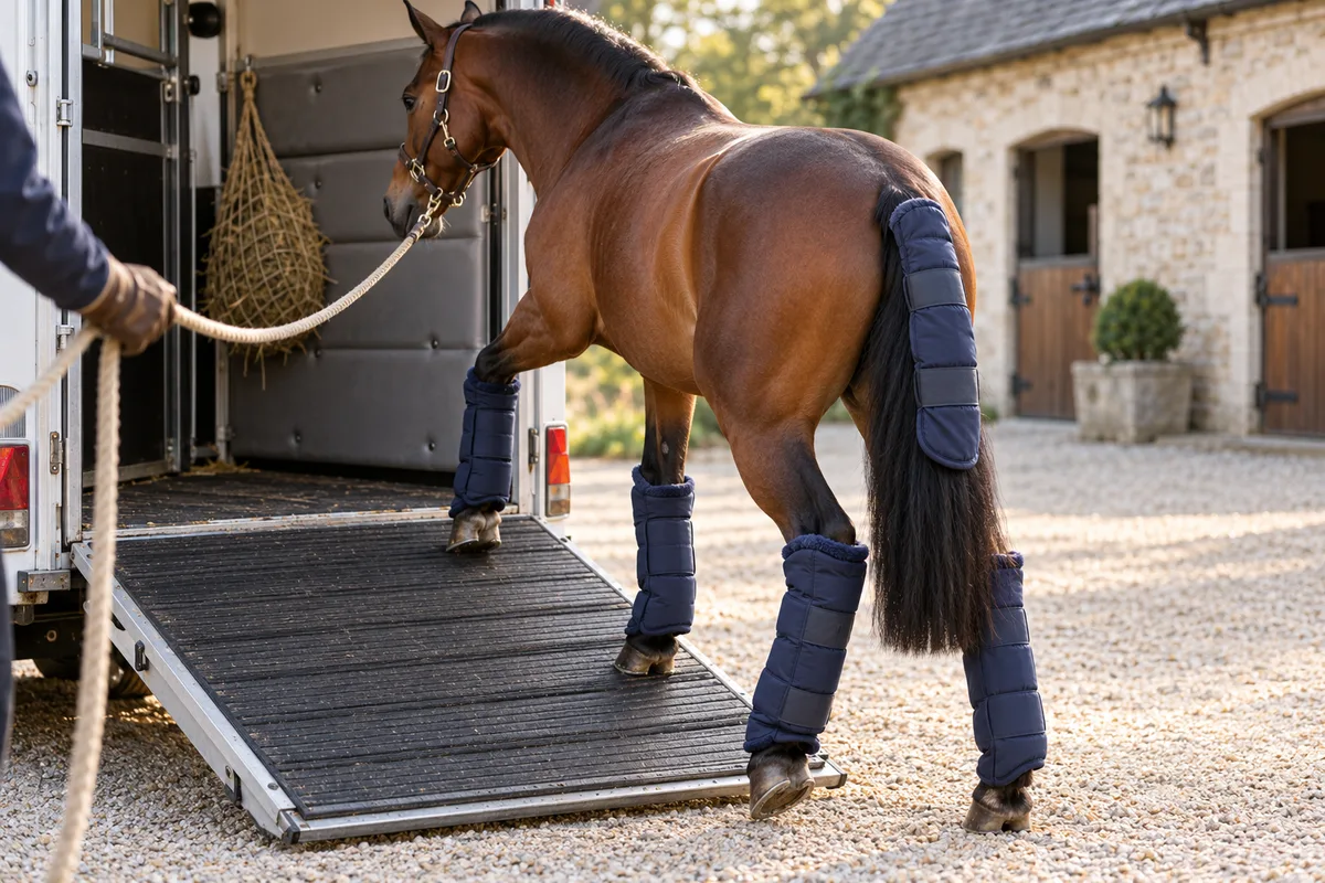 Transporter un cheval lors d'un changement de pension